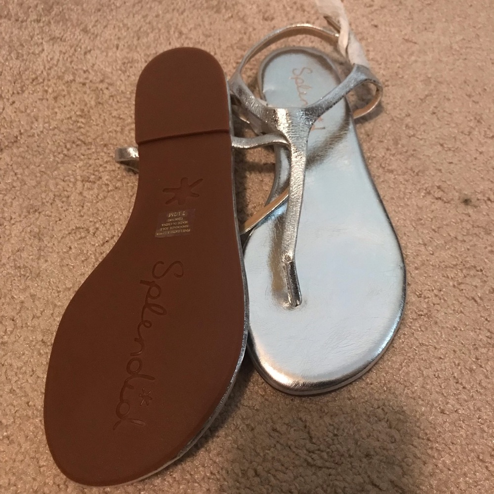 Silver sandals